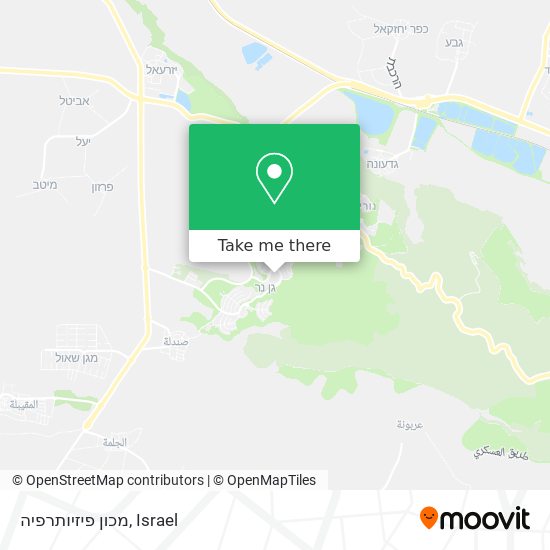 מכון פיזיותרפיה map