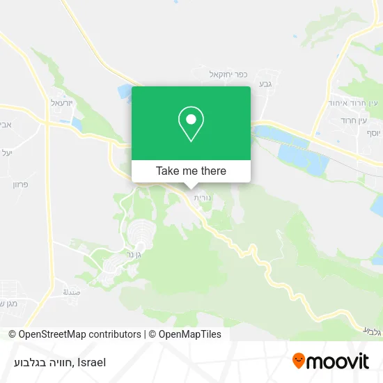 Карта חוויה בגלבוע
