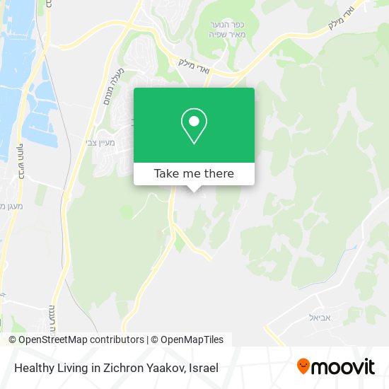 Healthy Living in Zichron Yaakov map