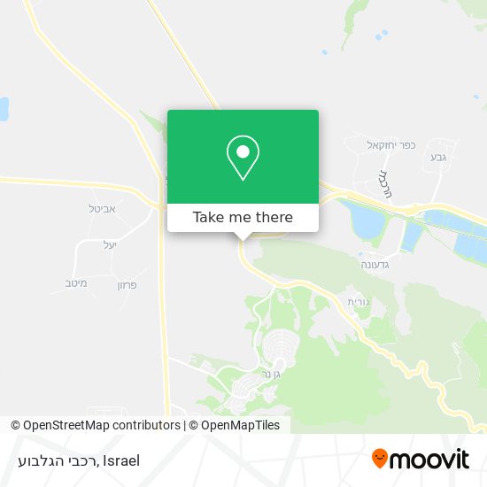 רכבי הגלבוע map