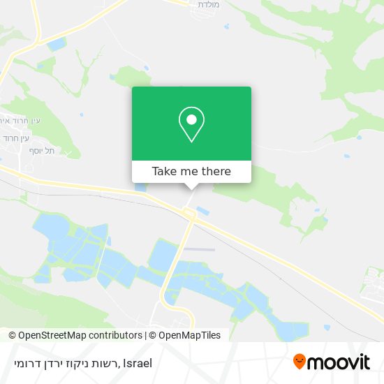 Карта רשות ניקוז ירדן דרומי