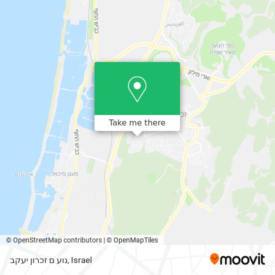 נוע ם זכרון יעקב map