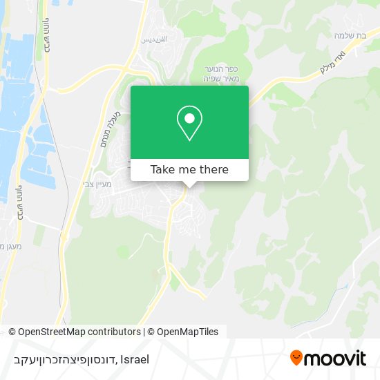 דונסוןפיצהזכרוןיעקב map