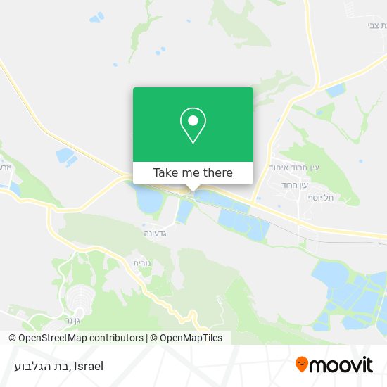 בת הגלבוע map