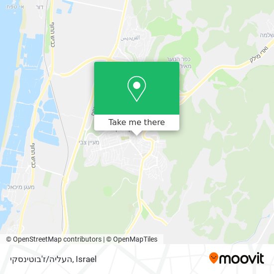 העליה/ז'בוטינסקי map