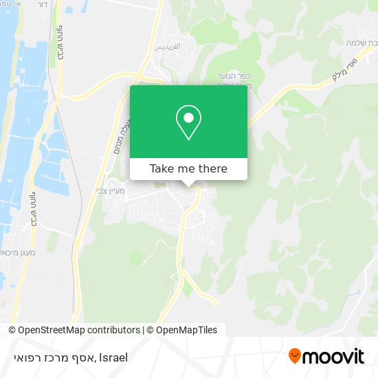 אסף מרכז רפואי map