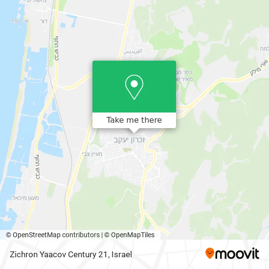 Карта Zichron Yaacov Century 21
