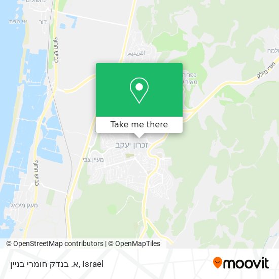 א. בנדק חומרי בניין map