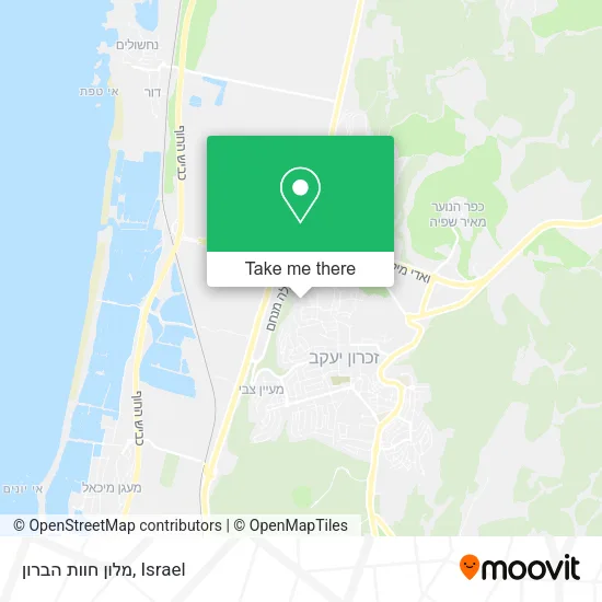 Карта מלון חוות הברון