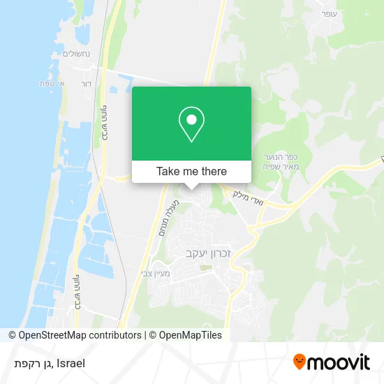 Карта גן רקפת