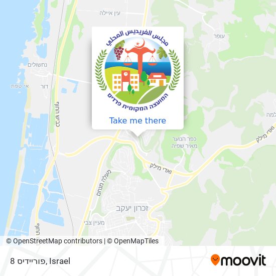 פוריידיס 8 map