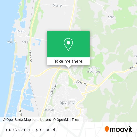 מועדון פיס לגיל הזהב map