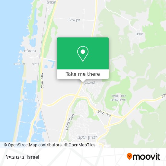 בי מובייל map