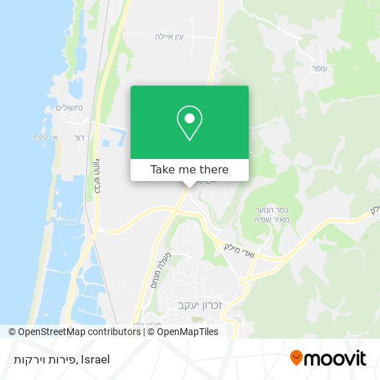 פירות וירקות map