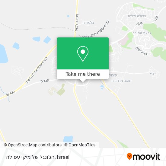 הג'ונגל של מיקי עפולה map