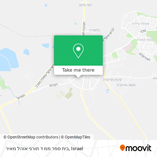 בית ספר ממ ד תורני אוהל מאיר map