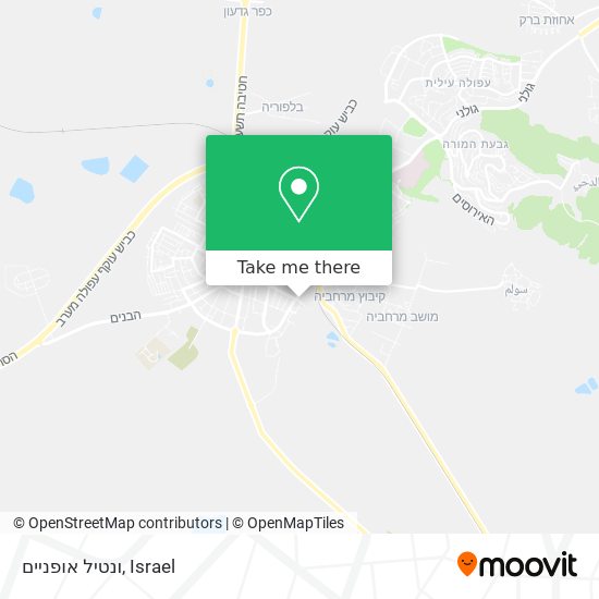 ונטיל אופניים map