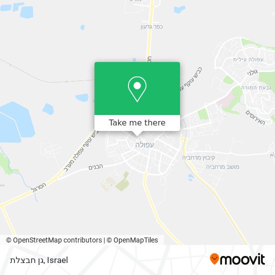 גן חבצלת map