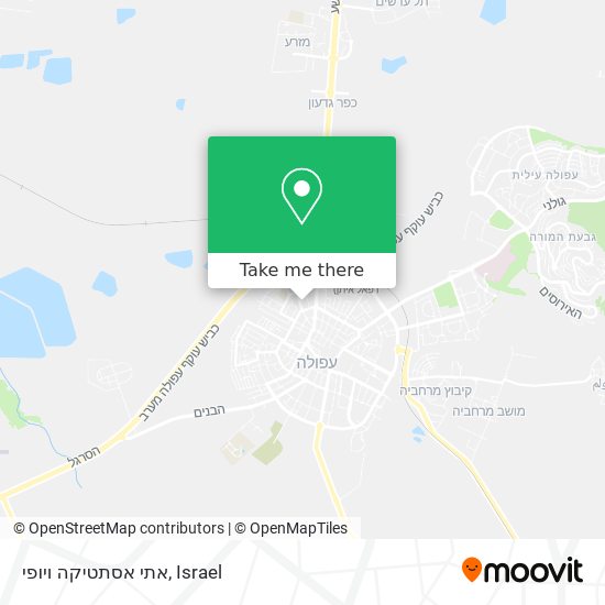 אתי אסתטיקה ויופי map