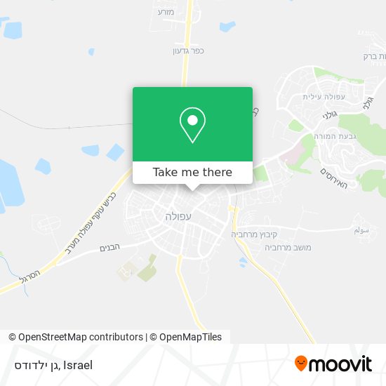 גן ילדודס map