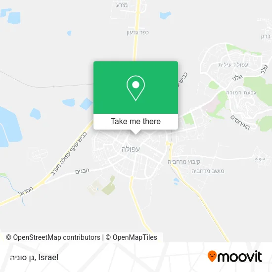 Карта גן סוניה