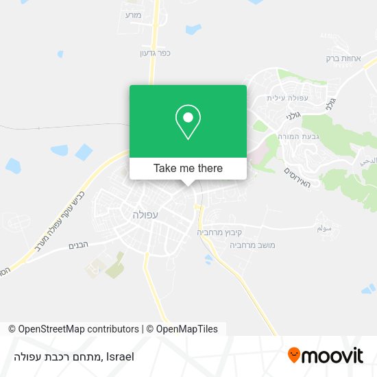 מתחם רכבת עפולה map