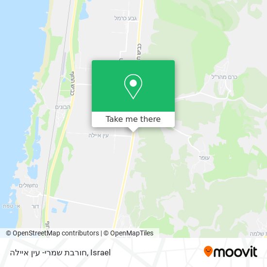 חורבת שמרי- עין איילה map