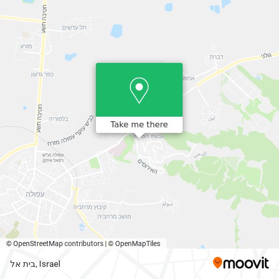 בית אל map