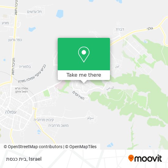 בית כנסת map