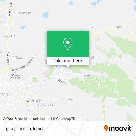 רבי דוד בן ברוך map