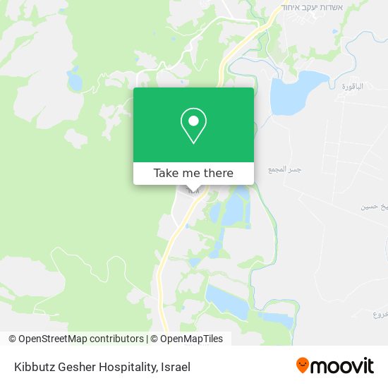 Kibbutz Gesher Hospitality map