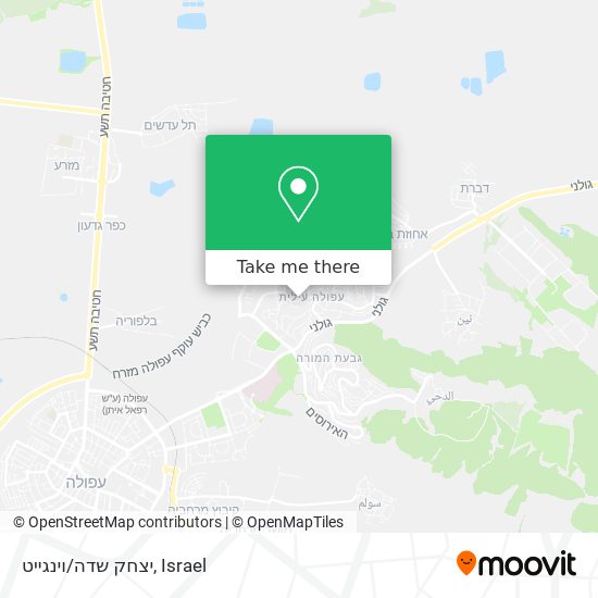 יצחק שדה/וינגייט map