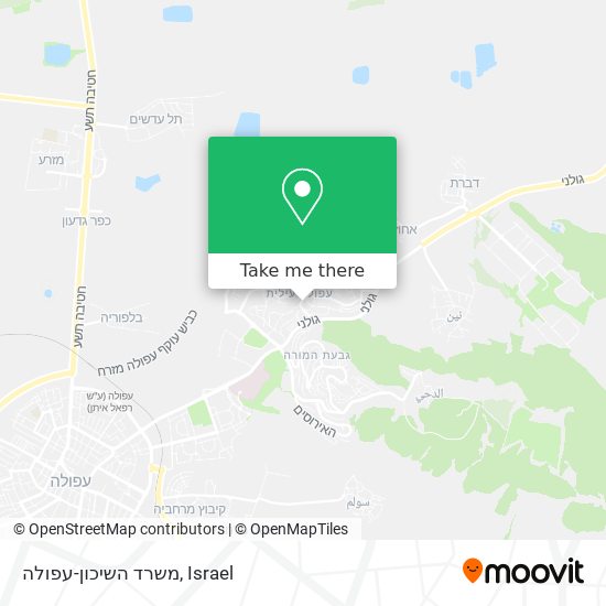משרד השיכון-עפולה map