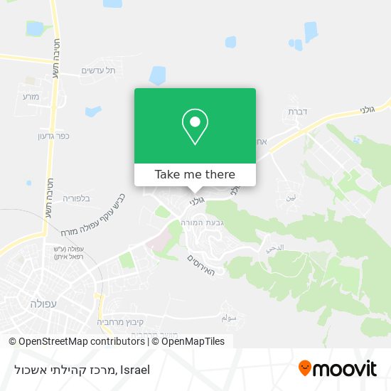 מרכז קהילתי אשכול map