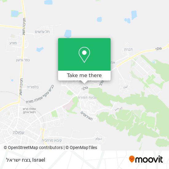 נצח ישראל map