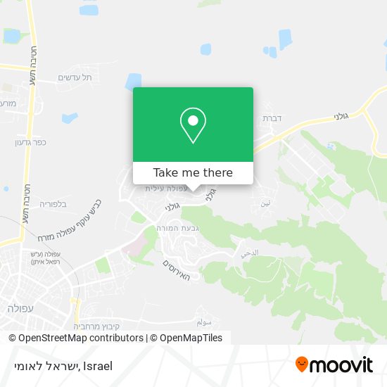 ישראל לאומי map