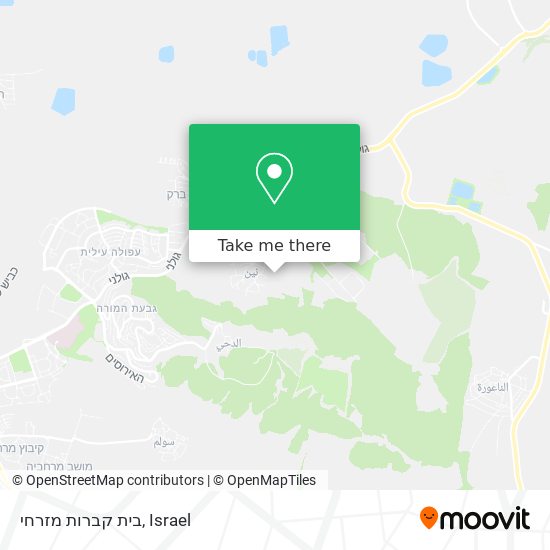 בית קברות מזרחי map