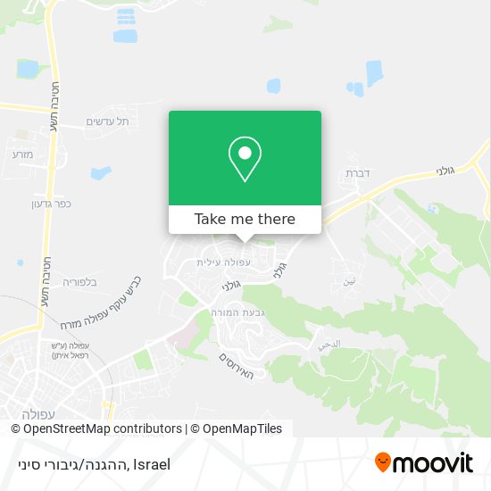 ההגנה/גיבורי סיני map