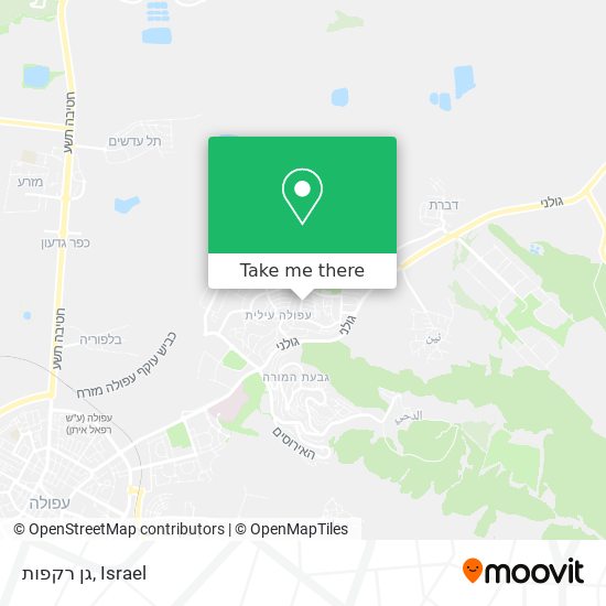 גן רקפות map