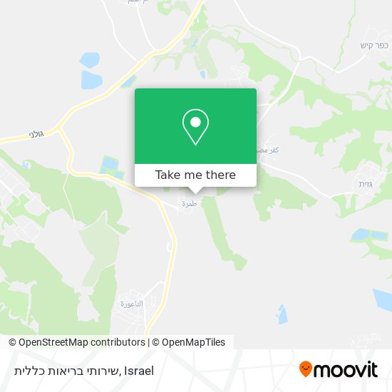 שירותי בריאות כללית map