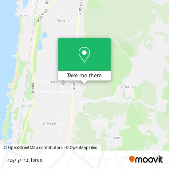 בריק קפה map