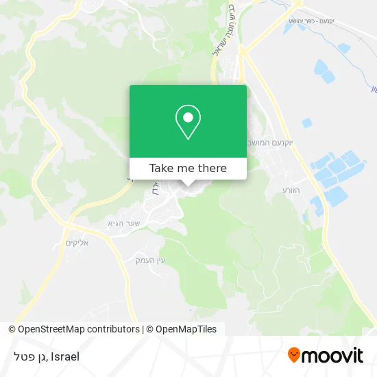Карта גן פטל