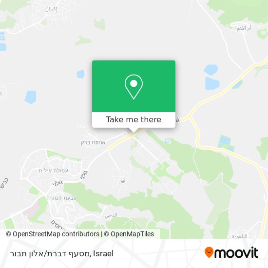 מסעף דברת/אלון תבור map