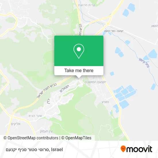 Карта סרוסי סטור סניף יקנעם