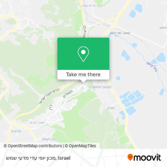 מכון יופי עדי מדעי שמש map