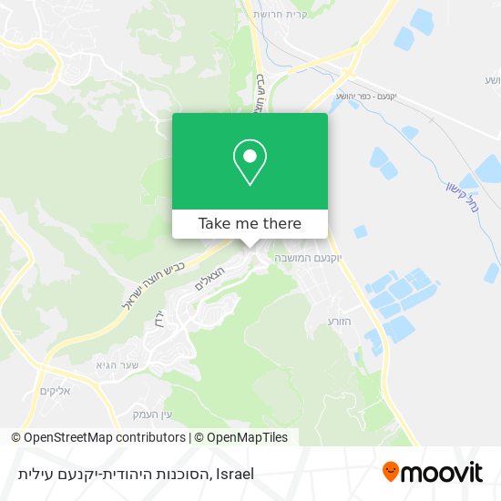 הסוכנות היהודית-יקנעם עילית map