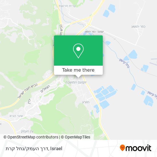 דרך העמק/נחל קרת map