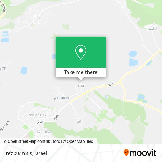 פיצה איטליה map