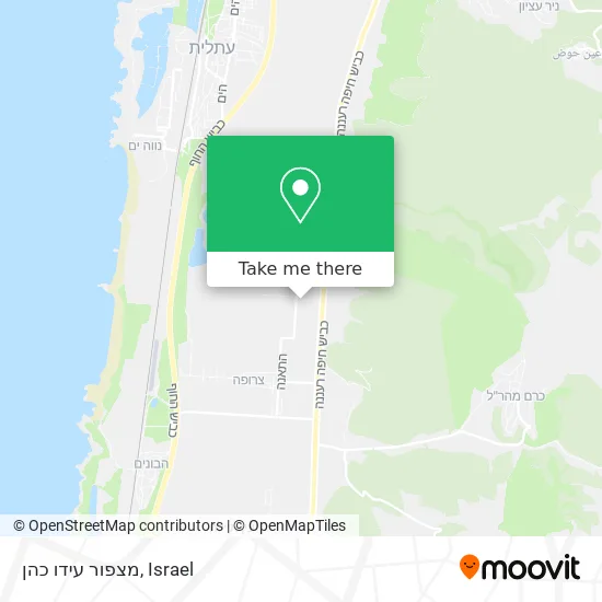 Карта מצפור עידו כהן