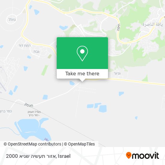 אזור תעשיה שגיא 2000 map